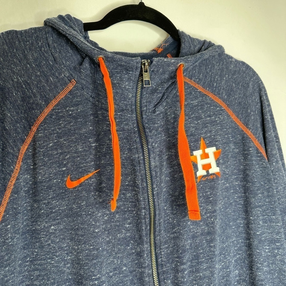 Houston Astros Nike Navy Gym Vintage Team Full-Zip Hoodie - Picture 5 of 7